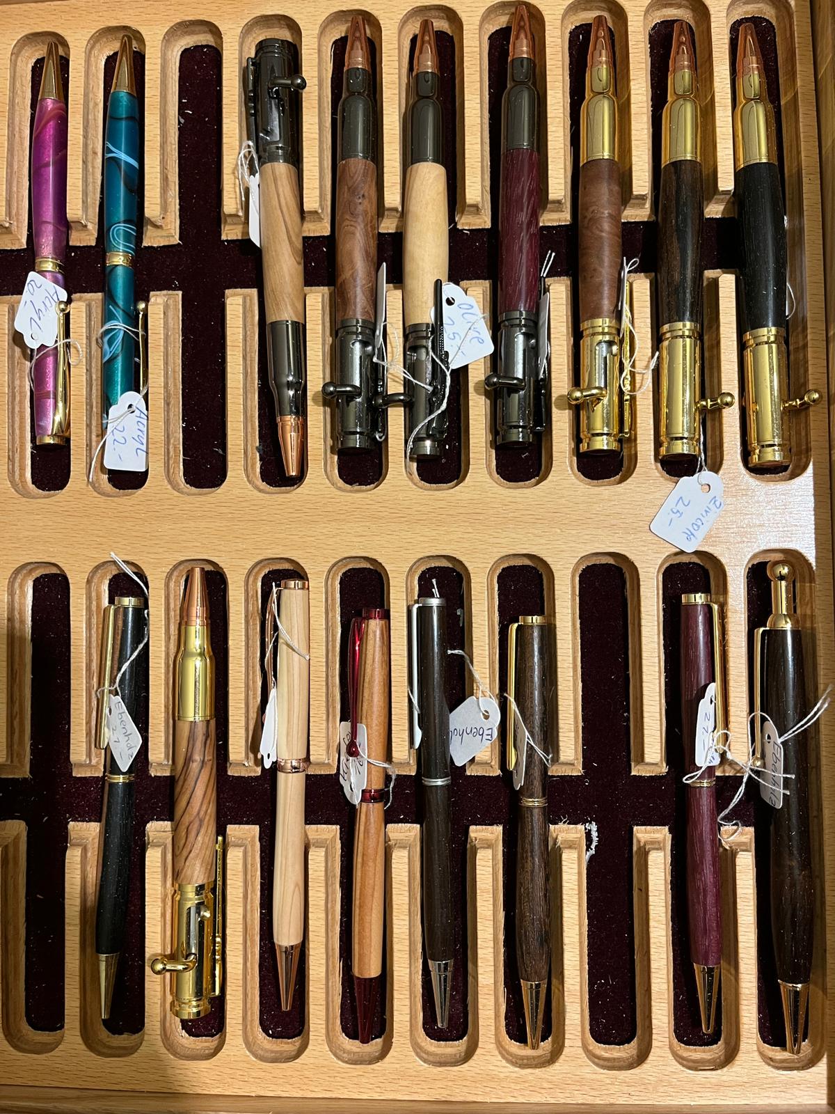 Handgedrechselte Kugelschreiber